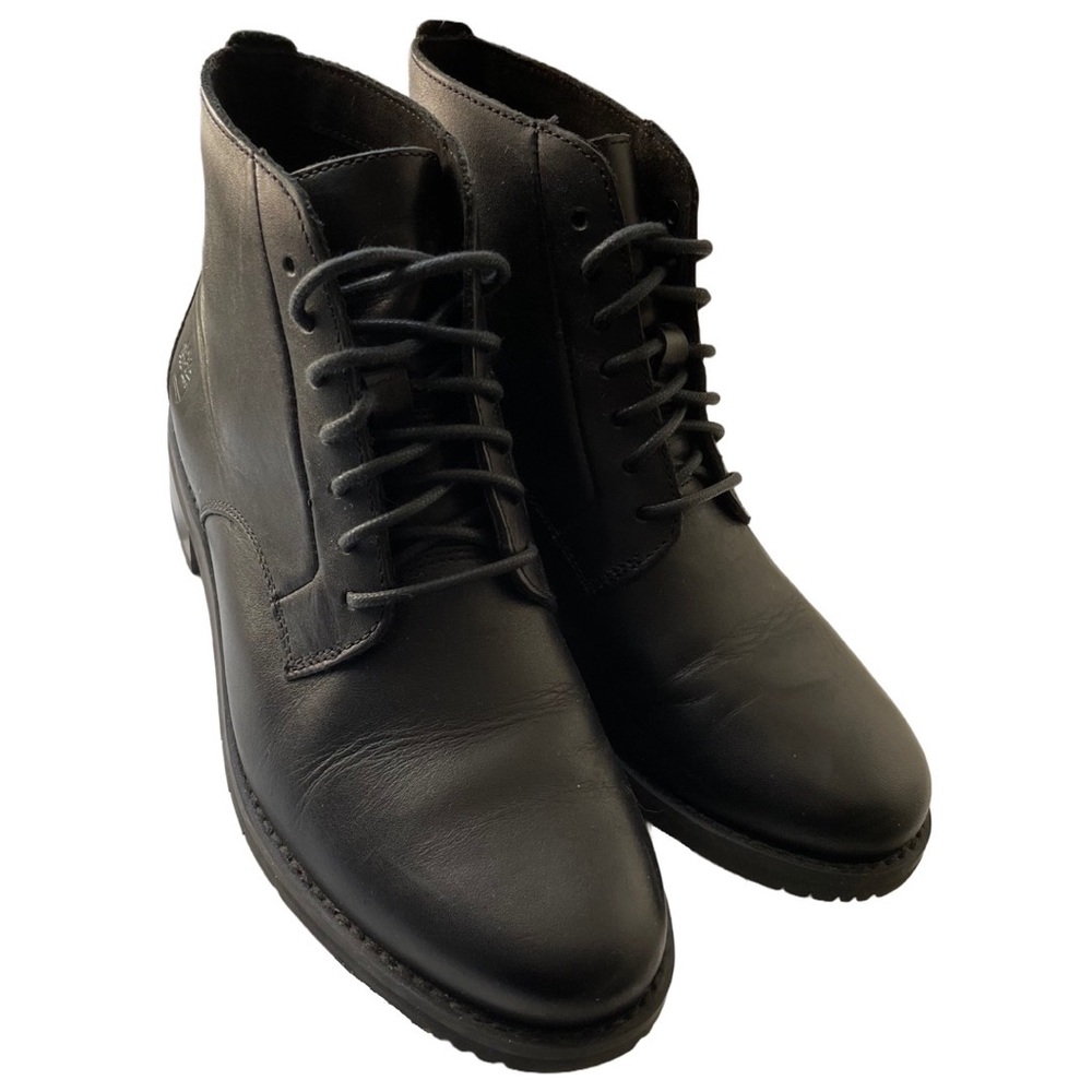 Timberland | Mont Chevalier Women's Mid Lace Up Black Full Grain Boots